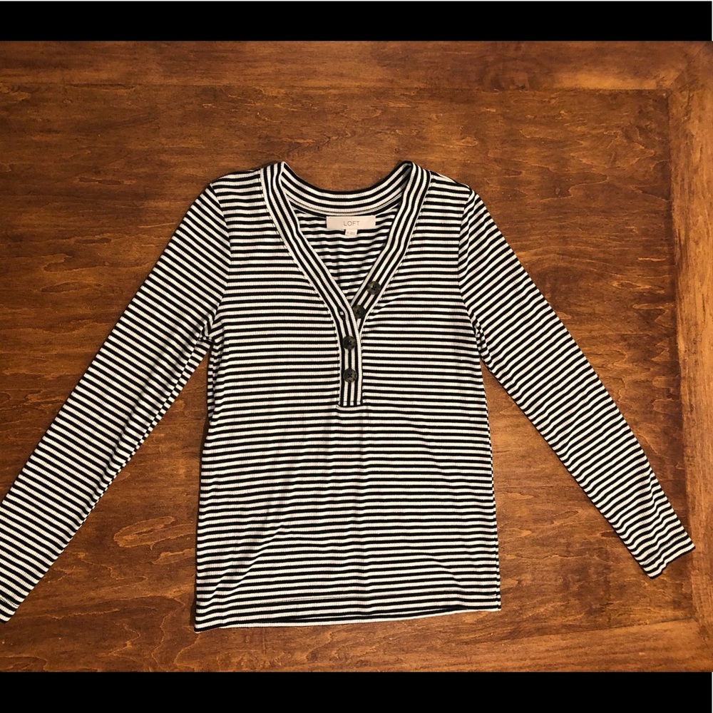 LOFT Long Sleeve Henley